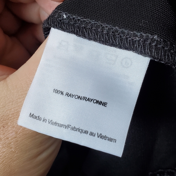 Tory Burch Black Statement Collar Dress Size Large - Picture 6 of 8